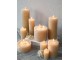 Medová široká svíčka Rustic pillar honey - Ø 7*10cm/ 40h Chic Antique
