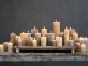 Medová široká svíčka Rustic pillar honey - Ø 7*10cm/ 40h Chic Antique