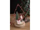 Set 2ks dekorace Santa ve svítícím led stromku -  16*10*21 cm