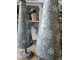 Zinkový antik dekorační vánoční stromeček - Ø 12*47 cm
