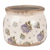 Béžový keramický obal na květináč s květy hortenzie Lilla S - Ø 12*10 cmBarva: Béžová antik, modro-fialováMateriál: keramikaHmotnost: 0,46 kg