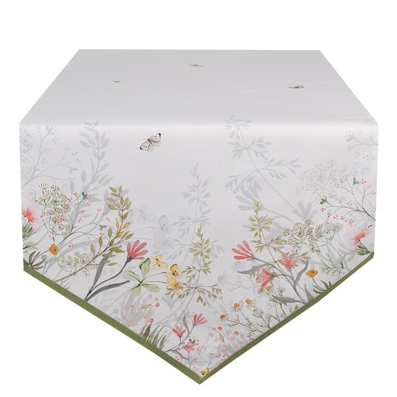Levně Bavlněný běhoun na stůl s lučními květy Wildflower Fields - 50*160 cm WFF65