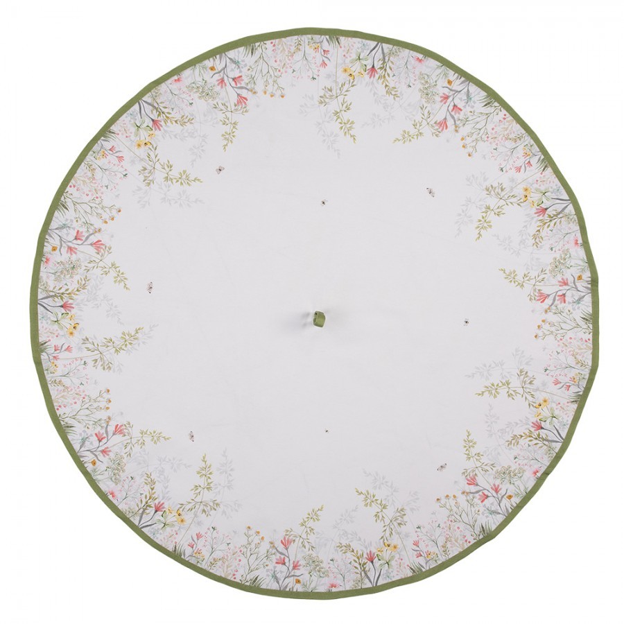 Bavlněná kulatá utěrka s lučními květy Wildflower Fields - Ø 80 cm