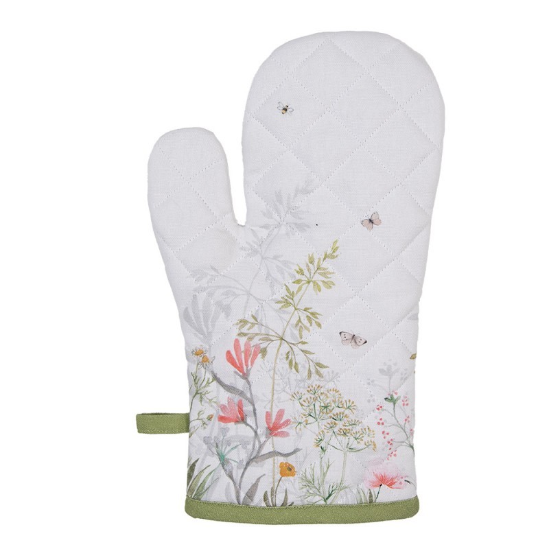 Bavlněná chňapka - rukavice s lučními květy Wildflower Fields - 18*30 cm Clayre & Eef