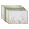 6ks bavlněné prostírání s lučními květy Wildflower Fields - 48*33 cm Barva: bílá, multiMateriál: 100% bavlna