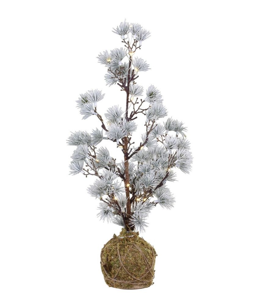 Vánoční cedrový stromek Fleur Cedar Tree s led světýlky - 48cm Chic Antique