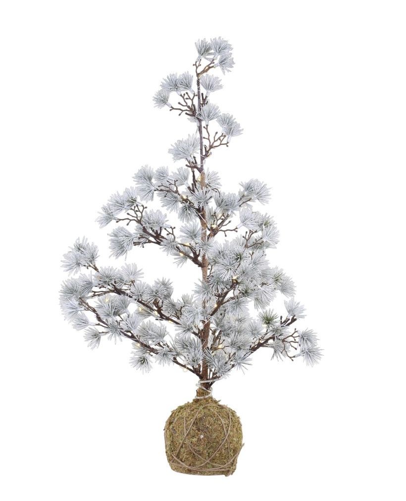 Vánoční cedrový stromek Fleur Cedar Tree s led světýlky - 63cm Chic Antique