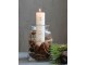 Bílá adventní svíčka s čísly 1- 4 Advent Candle - Ø 5*20cm / 48h