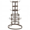 Hnědý antik kovový stojan na hrnky Viiliam - 30 * 50 * 54 cm