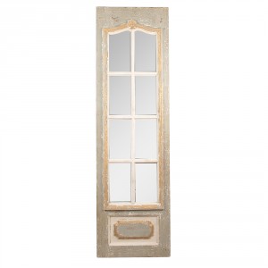 Šedozlatý antik dekorativní panel na postavení French - 50*4*172 cm
