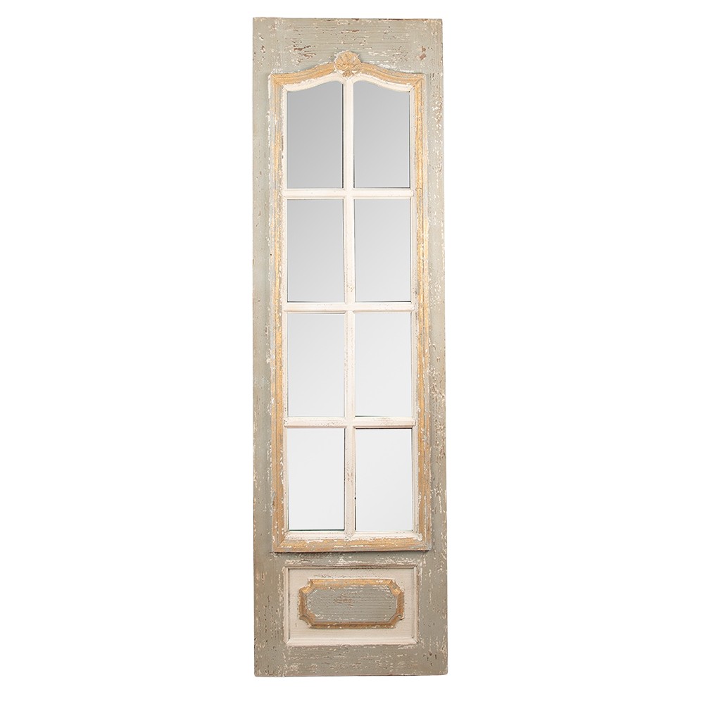 Šedozlatý antik dekorativní panel na postavení French - 50*4*172 cm Clayre & Eef