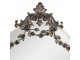 Béžové antik nástěnné zrcadlo s květy Villié - 51*4*57 cm