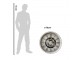 Bílé antik nástěnné hodiny s ozubenými kolečky Westminster - Ø 76*8 cm / 3*AA