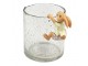 Dekorace závěsný králíček na skleničku - 5*5*9 cm