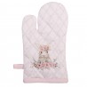 Bavlněná dětská chňapka - rukavice s králíčkem Floral Easter Bunny - 12*21 cmBarva: pastelově růžová, béžová, hnědá, zelenáMateriál: 100% bavlnaHmotnost: 0,074 kg