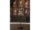 Hnědý antik kovový vysoký svícen na 6úzkých svíček Willo - 63*40*170 cm