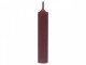 Červená úzká krátká svíčka Short dinner red - Ø 2 *11cm / 4.5h