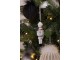 Bílá vánoční závěsná ozdoba Louskáček - 4*3*13 cm