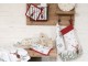 Béžový porcelánový domek s LED světýlky Chrie - 8*5*18 cm