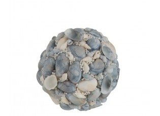 Malá modrá koule z mušlí - Ø 7,5 cm