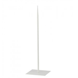 Bílý kovový stojan na toaletní papír M - 18*18*60 cm