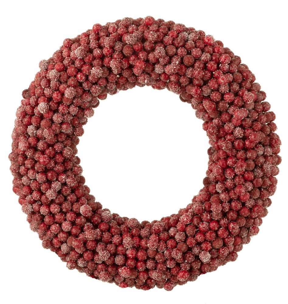 Dekorativní věnec z červených bobulí Berries L - 45*6*45cm