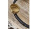 Černo - zlatý antik kovový svícen na 4 svíčky Ariana black/gold - Ø 23*4 cm
