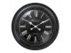 Černé antik nástěnné hodiny Hillo - Ø 76*6 cm / 1*AA