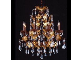 Barevný křišťálový lustr Avery - Ø 75x90/150 cm E14/max 8x40w