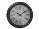 Černé nástěnné hodiny - Ø 25*4 cm