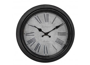 Šedočerné nástěné hodiny - Ø 29*5 cm