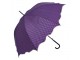 Fialový deštník pro dospělé s puntíky a vlnitým okrajem - Ø 98 cm