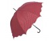 Červený deštník pro dospělé s puntíky a vlnitým okrajem - Ø 98 cm
