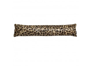 Kožený dlouhý polštář z hovězí kůže Cow leopard - 90*20*10cm