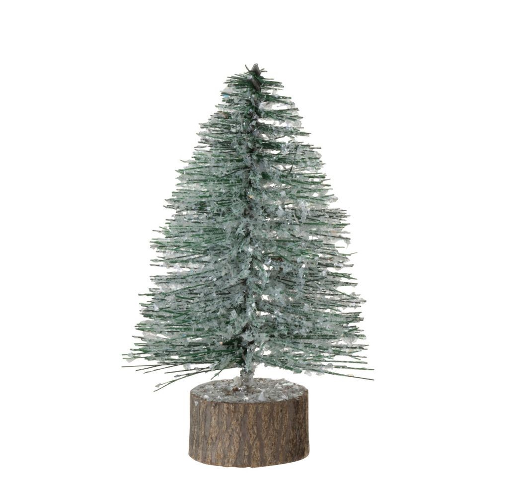 Malý zelený třpytivý vánoční stromeček Tree glitter - Ø 9*15 cm 97720