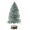 Dekorace zelený třpytivý vánoční stromeček Tree glitter - Ø 15*30 cmBarva: zelená se třpytkami Materiál: dřevo, poly