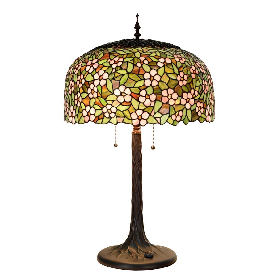 Barevná stolní lampa Tiffany Flower Garden - Ø 46*72cm