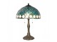 Modrá stolní lampa Tiffany Blue Ocean - Ø 40*61cm