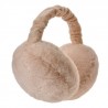 Světle béžové dámské chlupaté klapky na uši - one size Barva: světle béžováMateriál: 100% polyesterHmotnost: 0,1 kg