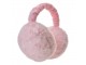 Růžové dámské chlupaté klapky na uši - one size