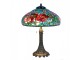 Barevná stolní lampa Tiffany Flower Red Roses - Ø 55*85cm