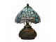 Modrá stolní lampa Tiffany Blue Dragonfly - Ø 20*28cm E27/ 1x 40W