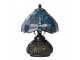 Modrá stolní lampa Tiffany Blue Dragonfly - Ø 20*28cm E27/ 1x 40W