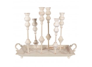 Svícen bílý 55x26x43 cm - 55x26x43 cm