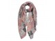 Barevný dámský šátek s květy - 80*180 cm