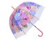 Růžový deštník s květy hortenzie - 60cm