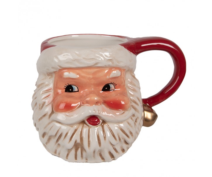 Keramický hrnek hlava Santa - 14*10*11 cm / 450 ml