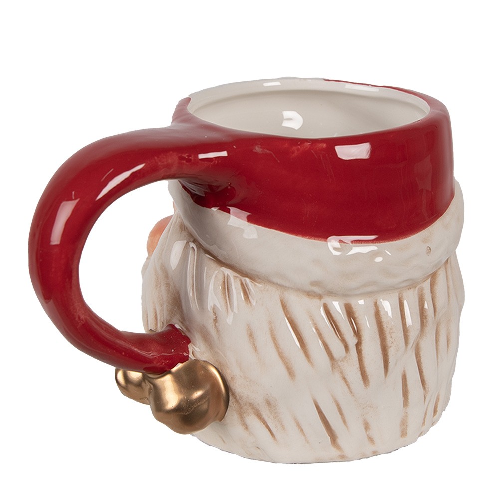 Keramický hrnek hlava Santa - 14*10*11 cm / 450 ml