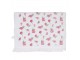 Bílý kuchyňský froté ručník s růžičkami - 40*66 cm