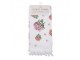 Bílý kuchyňský froté ručník s květy hortenzie Vintage Grace - 40*66 cm